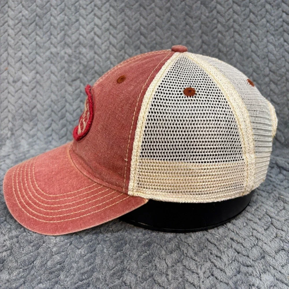 Legacy Top of the Rock Missouri 1995 Trucker Hat Red Mesh Snapback Cap 0757